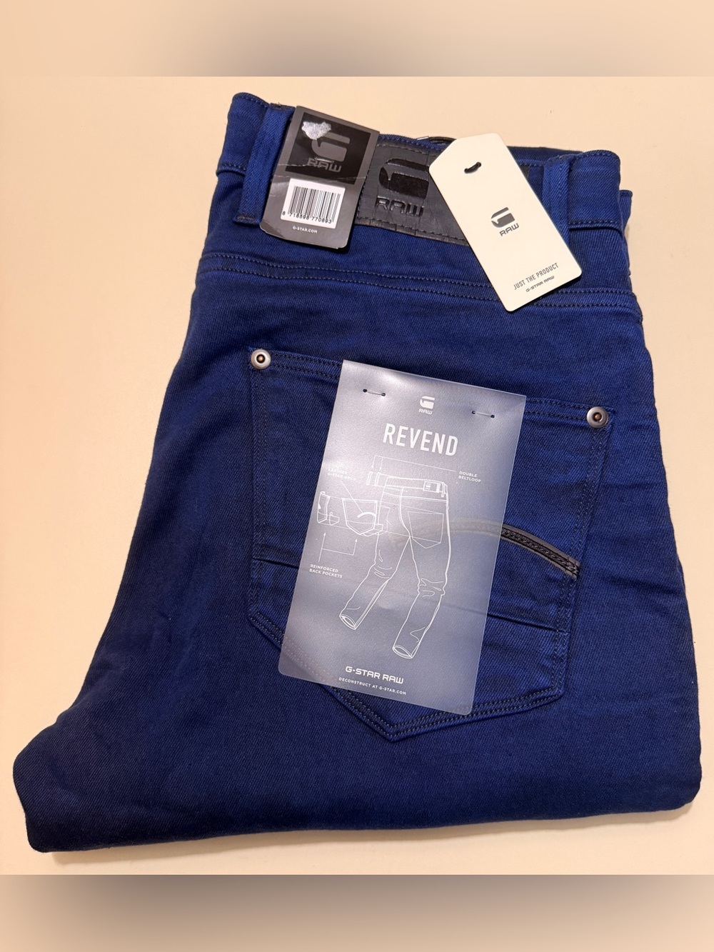 G-Star Revend Slim Straight Jeans - Navy Blue(brand new)